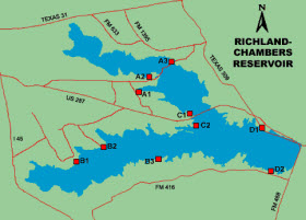Richland-Chambers Lake Waterfront Homes & Lakehouses For Sale