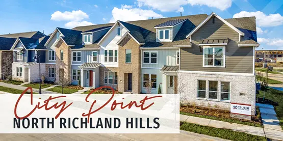 City Point Townhome For Sale in North Richland Hills by CB Jeni Homes