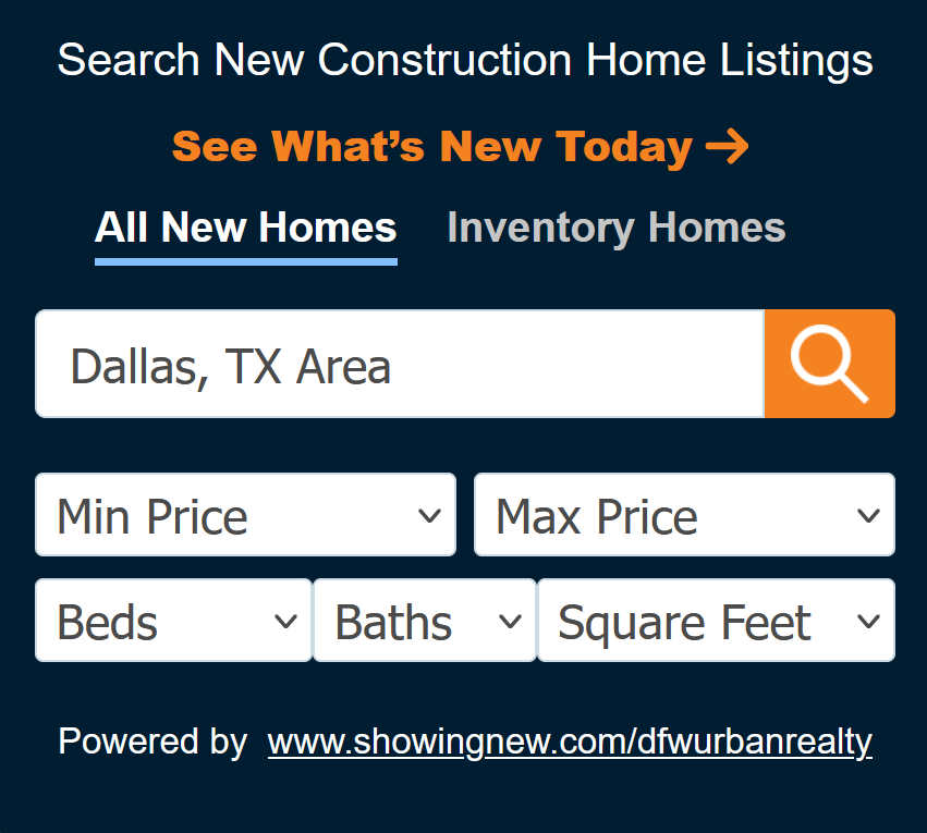 Dallas Fort Worth, TX Real Estate New Construction Homes For Sale