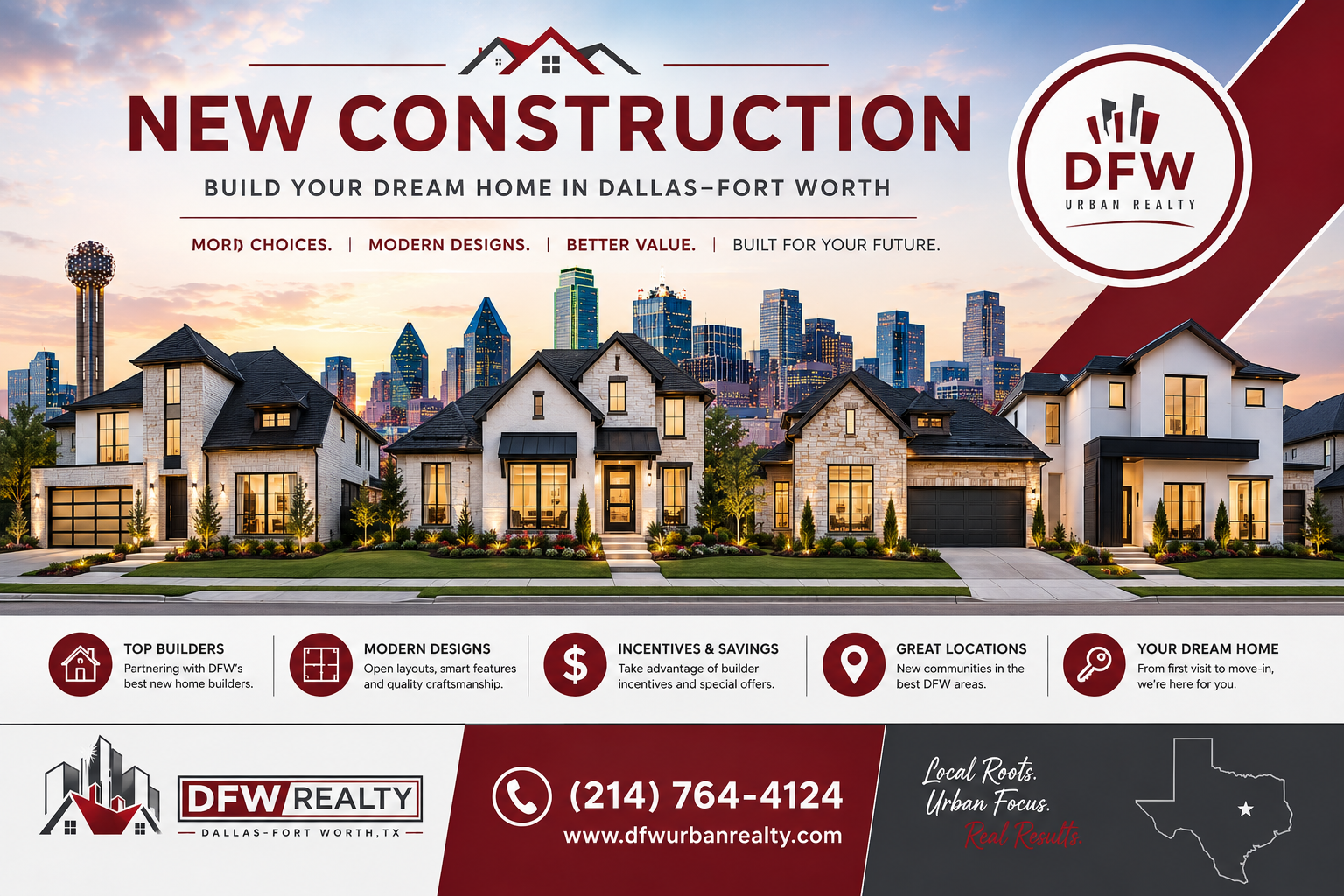 Dallas-Fort Worth new construction homes, new home communities and DFW home builders