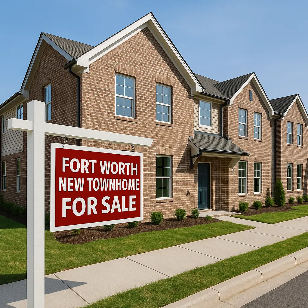 Fort Worth, TX New Construction Builder Townhomes For Sale