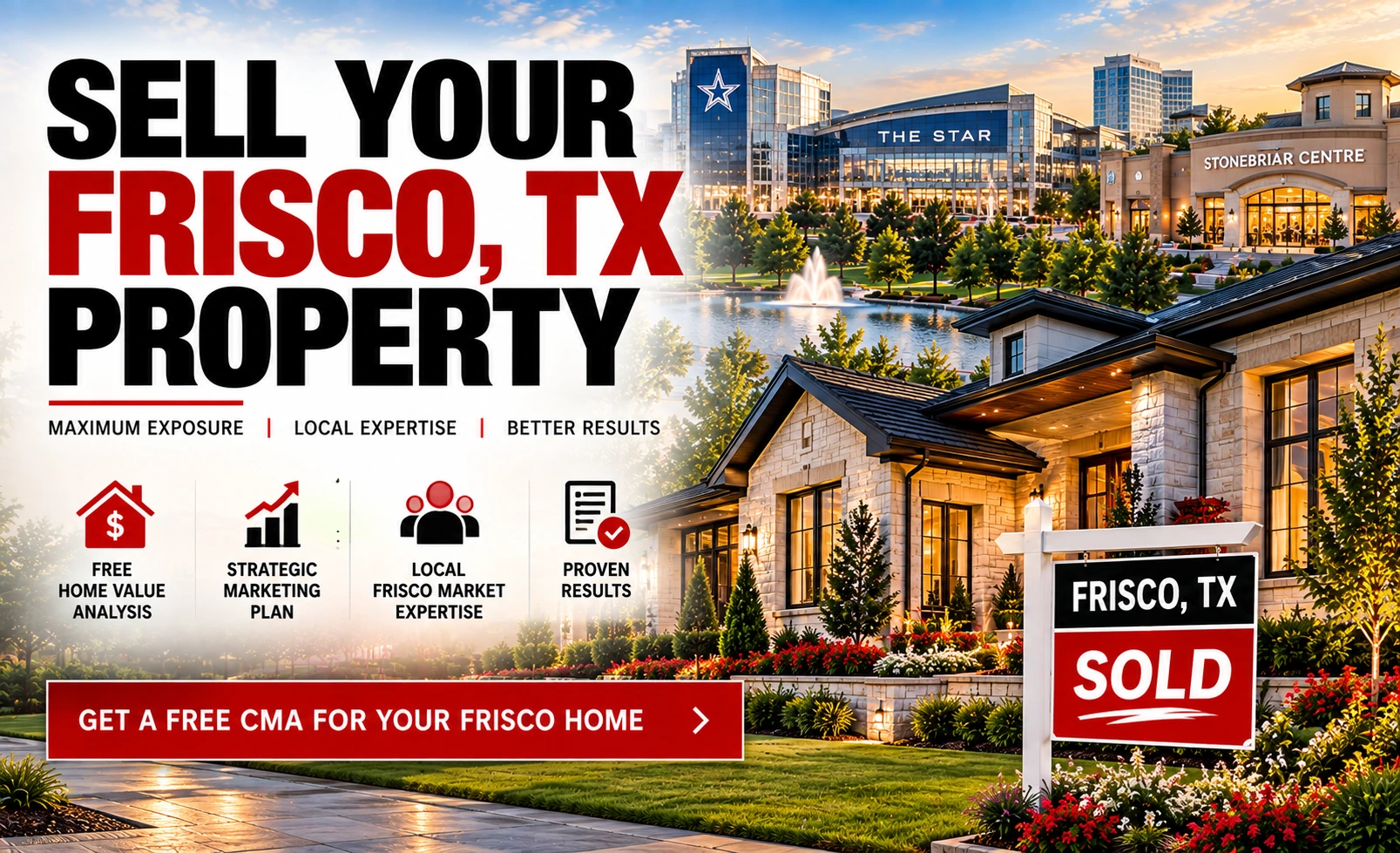 Sell your Frisco TX home and request a comparative market analysis and home value